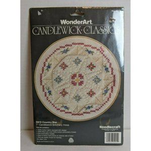 Wonder Art Candlewick Classics #5915 Country Star Embroidery, 7" Hoop Kit